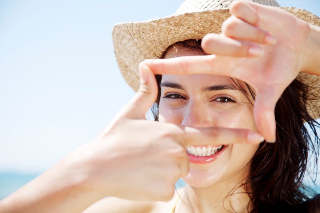 Focusing On The Girl's Eye